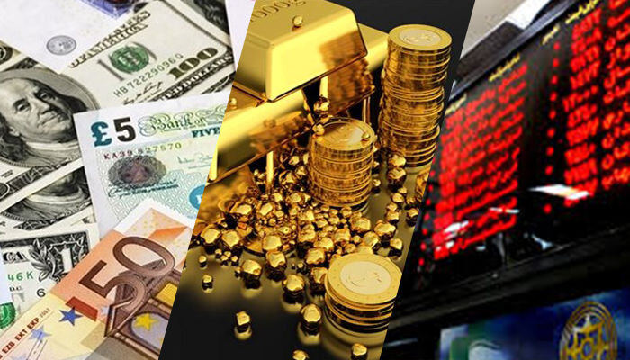 Forex, gold coin, stock exchange markets in past week