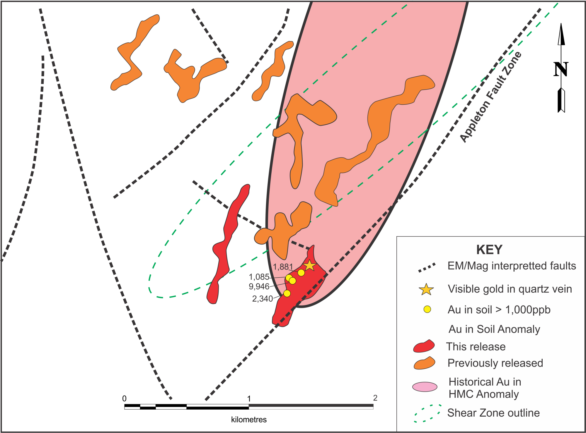 Labrador Gold Announces High Grade Gold in Soil Samples at Kingsway Property