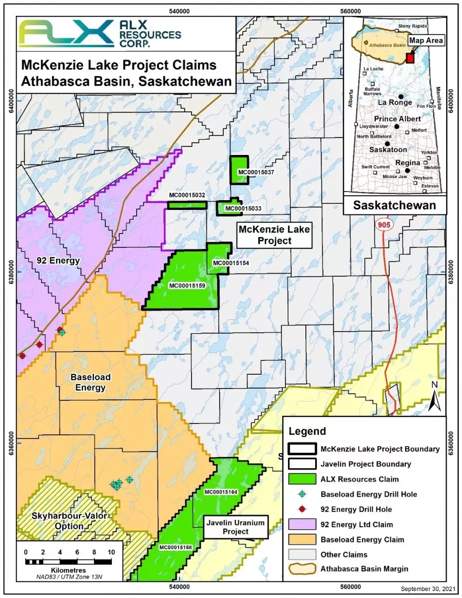 ALX Resources Corp. Acquires McKenzie Lake Uranium Project, Athabasca Basin, Saskatchewan