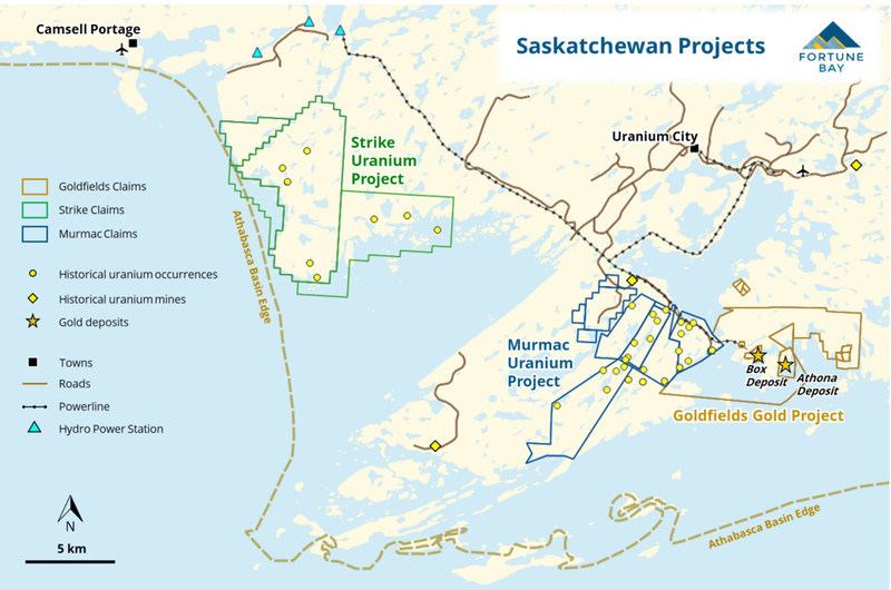 Fortune Bay Announces 2022 Exploration Plans For Its Uranium And Gold Projects In Saskatchewan