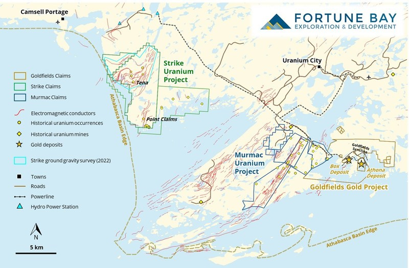 Breaking Mining Stock News: Fortune Bay (TSXV: $FOR.V) Commences 2022 Field Programs On Its Uranium And Gold Projects In Saskatchewan