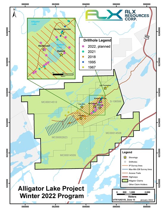 ALX Resources Corp. Begins Drilling Program at the Alligator Lake Gold Project, SK