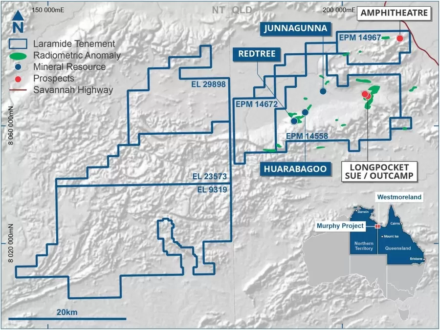 Laramide Resources Commences 2022 Drilling Program at Westmoreland Uranium Project, Queensland, Australia