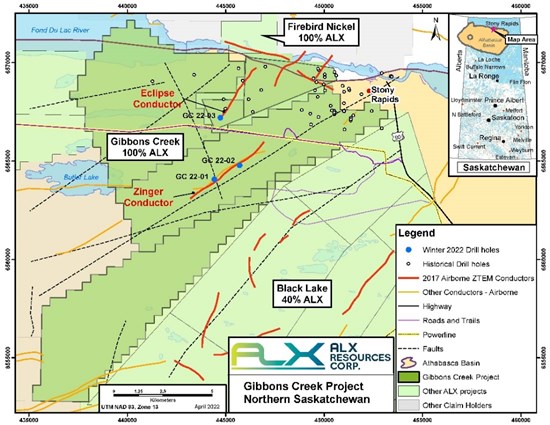 ALX Resources Corp. Receives Drill Results from the Gibbons Creek Uranium Project, Athabasca Basin, Saskatchewan