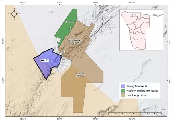Madison Metals to Acquire Interest in Namibia Uranium Mining Licence